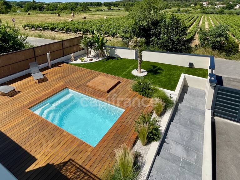 HERAULT (34), VENDUE MEUBLÉE, VILLA CONTEMPORAINE P4, PRESTATIONS HAUT DE GAMME, PISCINE, SECTEUR CALME — photo 1