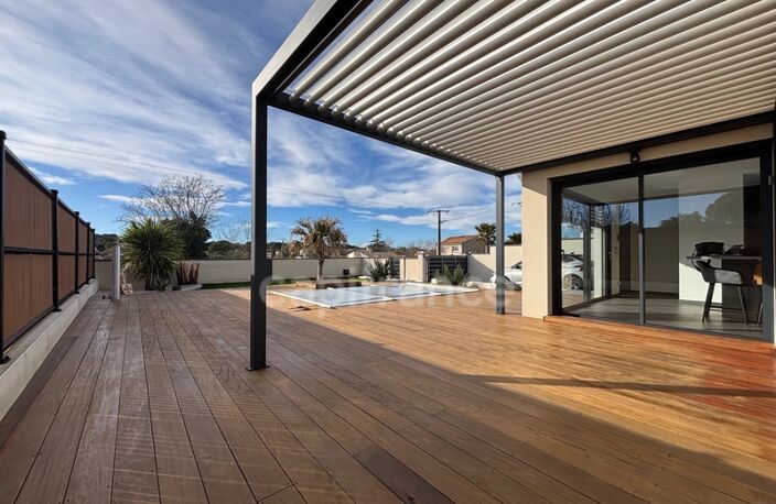 HERAULT (34), VENDUE MEUBLÉE, VILLA CONTEMPORAINE P4, PRESTATIONS HAUT DE GAMME, PISCINE, SECTEUR CALME — photo 3