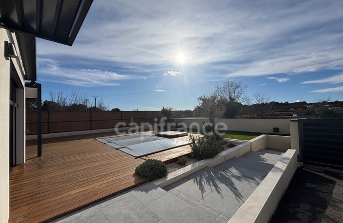 HERAULT (34), VENDUE MEUBLÉE, VILLA CONTEMPORAINE P4, PRESTATIONS HAUT DE GAMME, PISCINE, SECTEUR CALME — photo 4