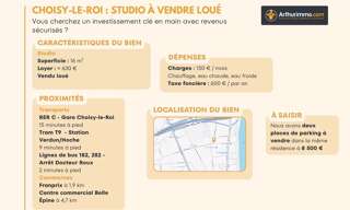 Appartement 1 Pièce 16 m² à vendre à Choisy-le-Roi (94600)