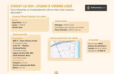Studio 16m2 - Proche Tram 9 et RER C — photo du bien