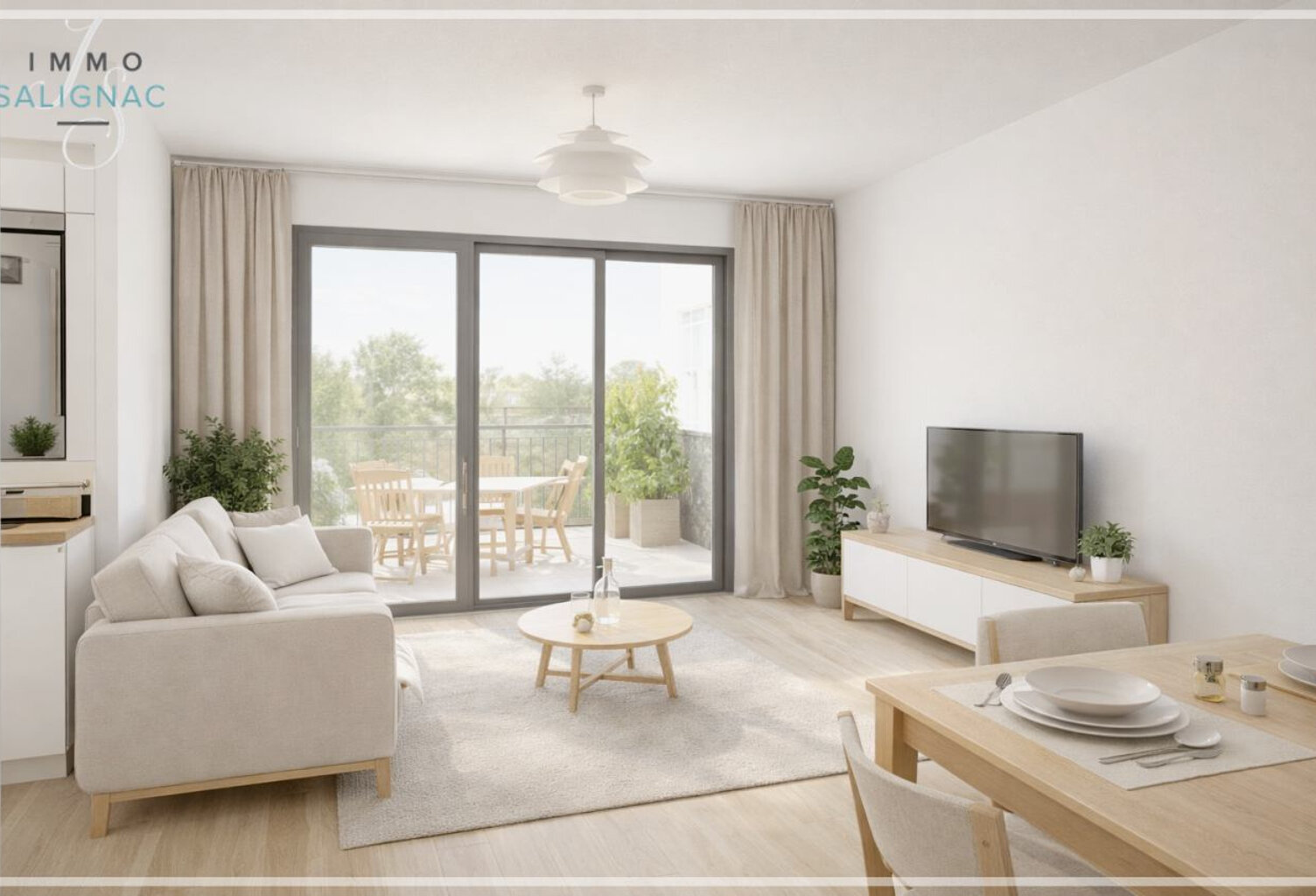 T2 neuf avec grand balcon   Écoquartier nouvelle génération — photo 1
