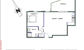 Appartement 2 Pièces 61 m² à vendre à Saint-Joseph (97480)