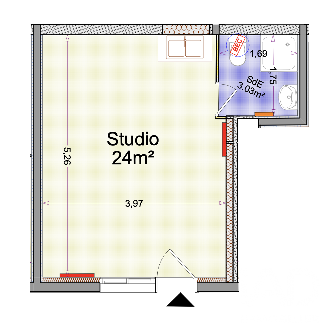 Vente Appartement 1 pièce - Photo 4