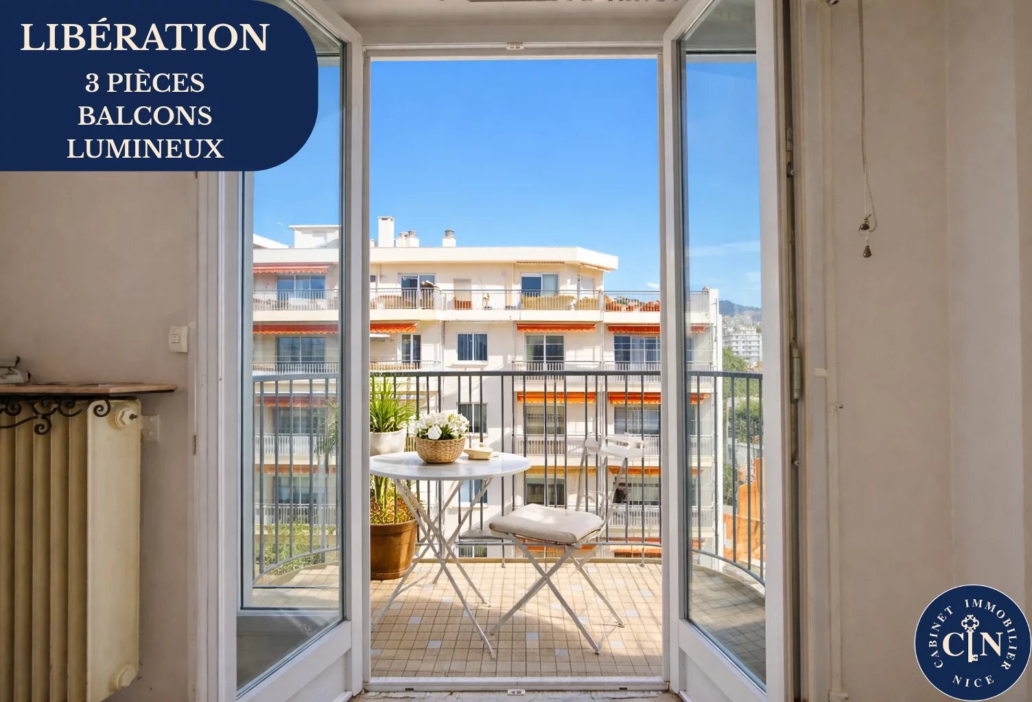 Appartement 3 pièces – Quartier Libération – Étage élevé & balco — photo 1