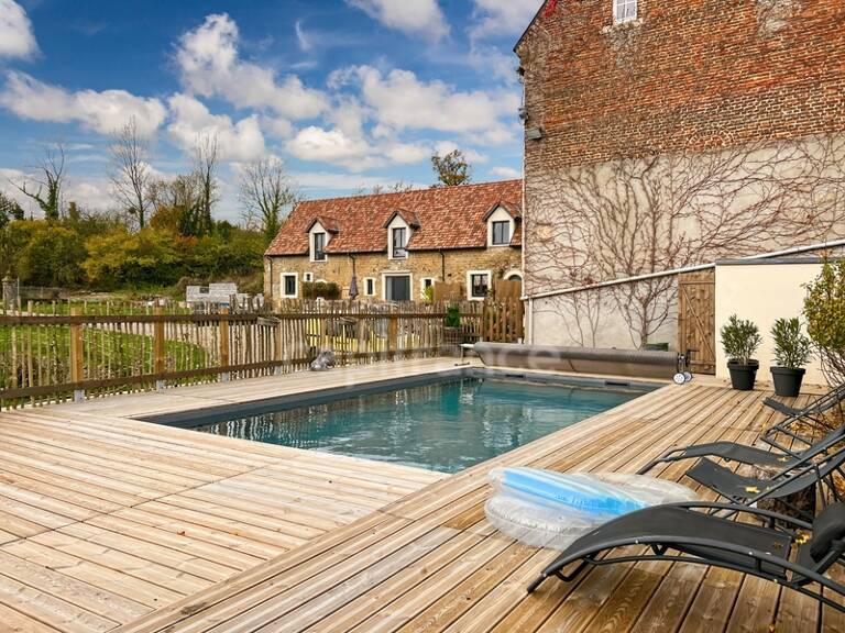 À VENDRE - HESDIN L'ABBÉ - CORPS DE FERME RÉNOVÉ - DOMAINE EQUESTRE - CAPACITÉ DE L'ENSEMBLE 468 M2 - HABITATION PRINCIPALE 8 PIÈCES - GARAGE - PISCINE 32 M2 - TERRAIN CLOS - DÉPENDANCES — photo 1