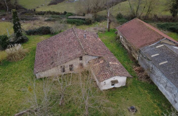 A VENDRE  LANDAISE EN PIERRE À RÉNOVER AUX PORTES DE BAZAS — photo 3
