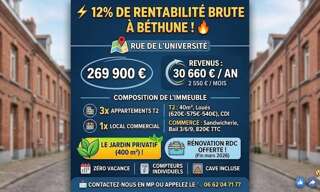 Immeuble  150 m² à vendre à Béthune (62400)