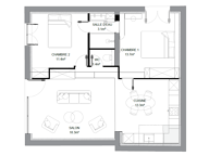 T3 rénové de 68 m2   Jardin 400 m2   Aix-en-Provence — photo 2