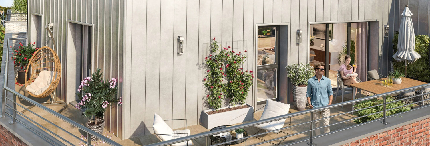 Appartement neuf T2, T3, T4 Pièce 44 à 80 m² à vendre à Mons-en-Barœul (59370)