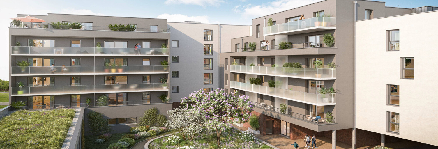 Appartement neuf T2, T3, T4, T5 Pièce 44 à 89 m² à vendre à Mons-en-Barœul (59370)