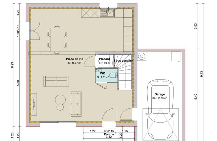 Vente maison 4 pièces 94 m² Feurs (42110) — photo 5