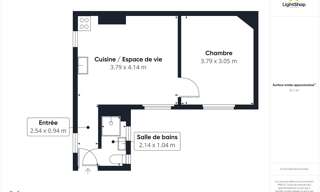 Appartement 2 Pièces 31 m² à vendre à Paris 17 (75017)