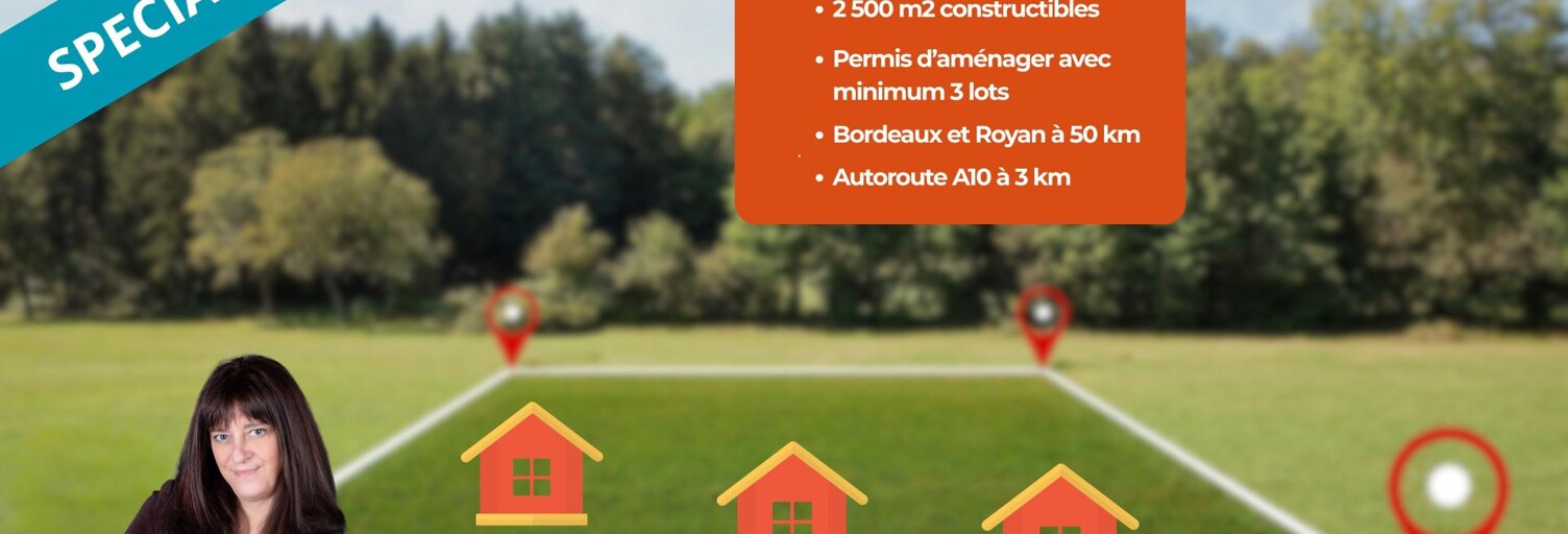 Terrain  4858 m² à vendre à Saint-Aubin-de-Blaye (33820)