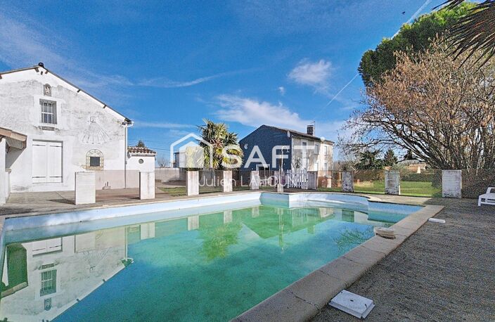 Maison en pierre avec piscine et garage — photo 3