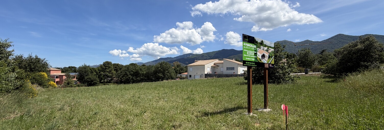 Terrain  1292 m² à vendre à Montesquieu-des-Albères (66740)