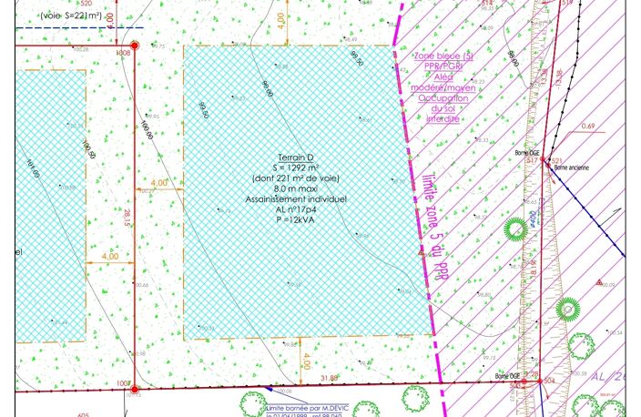 Vente Terrain à bâtir 1 292 m&sup2; — photo 3