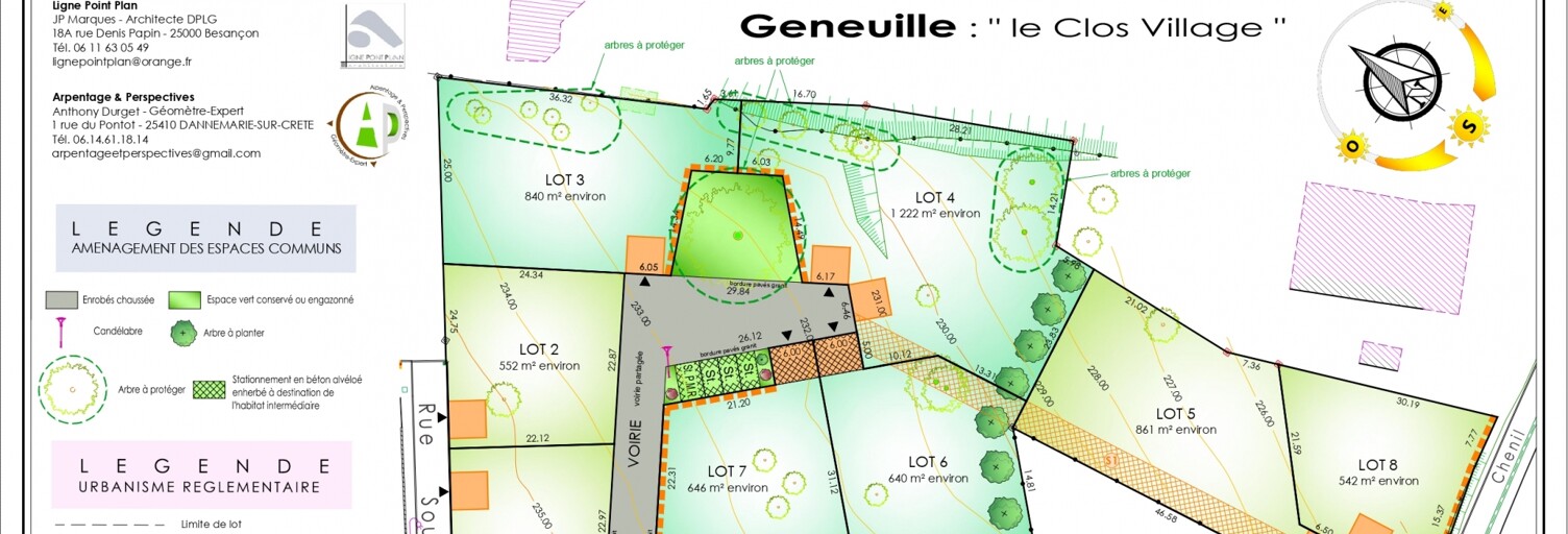 Terrain  861 m² à vendre à Geneuille (25870)