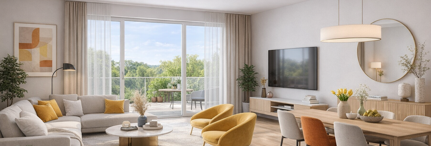 Appartement neuf T1, T2, T3, T4 Pièce 36 à 82 m² à vendre à Plombières-lès-Dijon (21370)