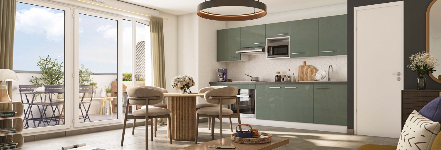 Appartement neuf T1, T3 Pièce 40 à 62 m² à vendre à Aucamville (31140)