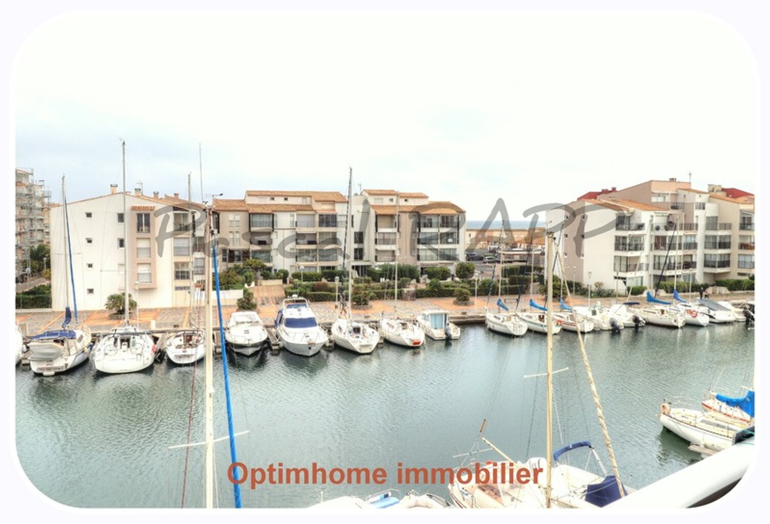 Appartement à vendre 3 pièces LE CAP D'AGDE (34) - vue mer et chenal — photo 1