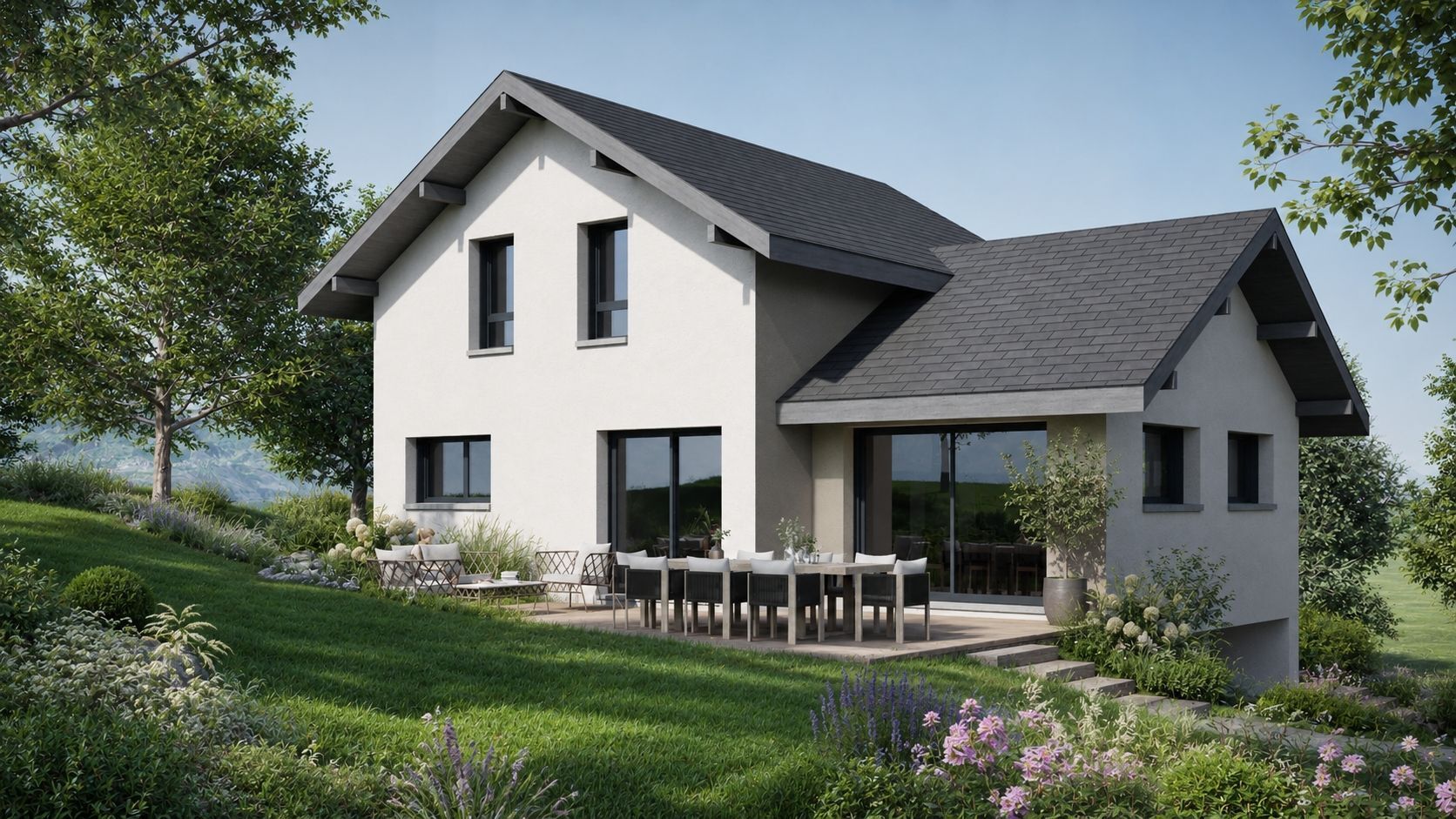 Projet de construction d'une maison 102 m² avec terrain à GROISY (74)