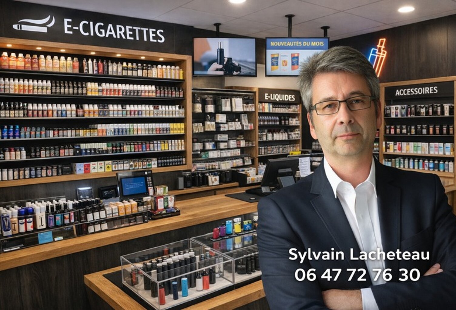 À VENDRE – ENSEMBLE DE 3 BOUTIQUES DE CIGARETTES ÉLECTRONIQUES - COTES D'ARMOR — photo 1