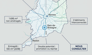Terrain  2250 m² à vendre à Bain-de-Bretagne (35470)