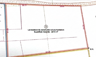 Terrain  2215 m² à vendre à Villeneuve-la-Lionne (51310)