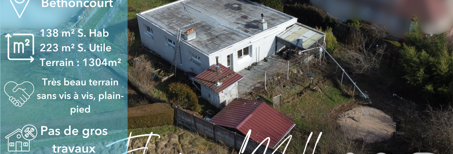 Maison 6 Pièces 138 m² à vendre à Bethoncourt (25200)