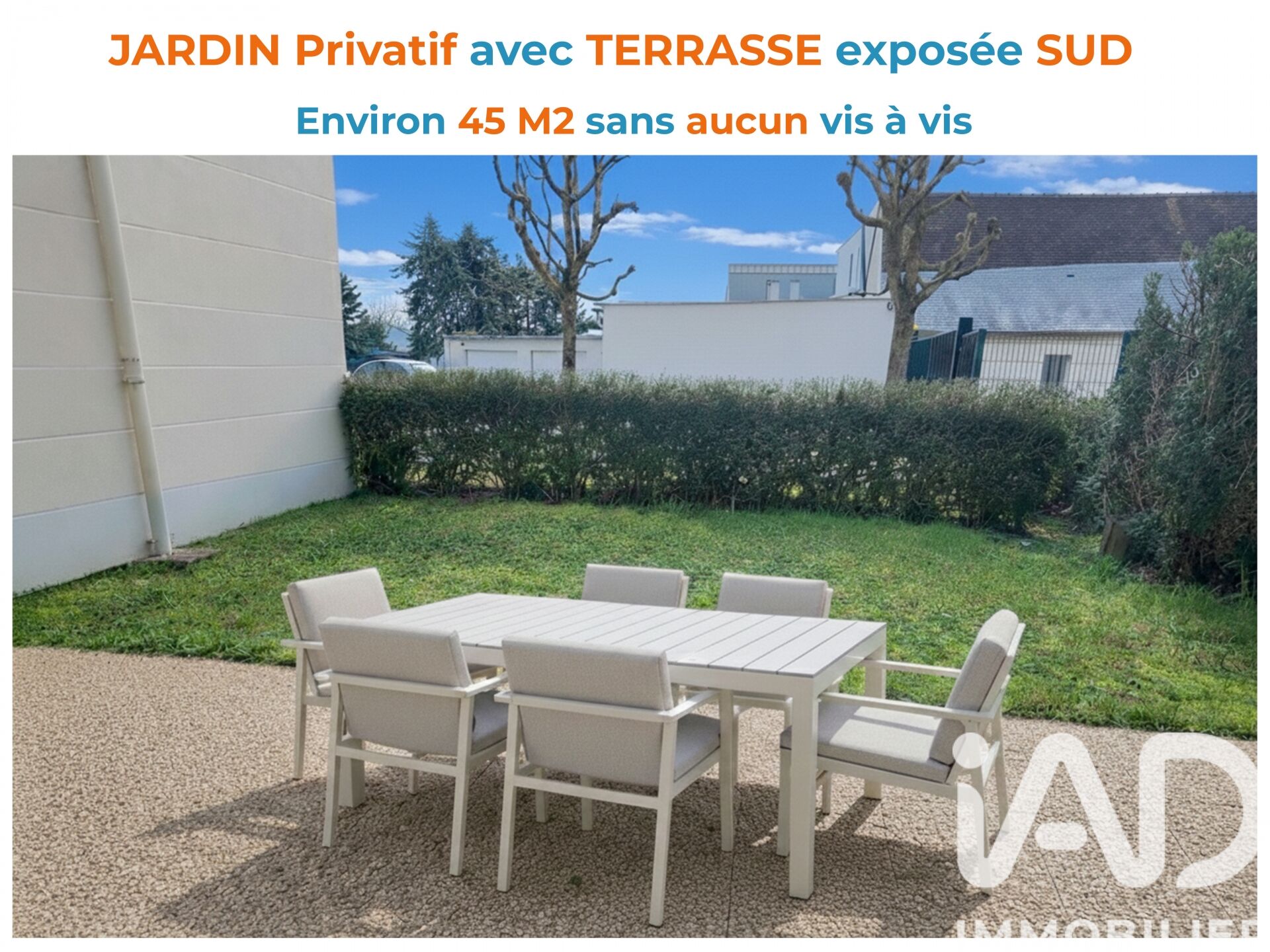 Tours - 63m² - 3p. - 2ch.