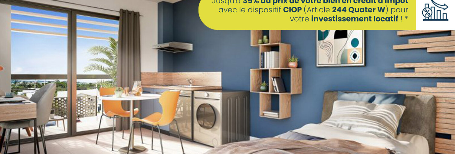 Appartement neuf T1 Pièce 25 m² à vendre à Le Tampon (97430)