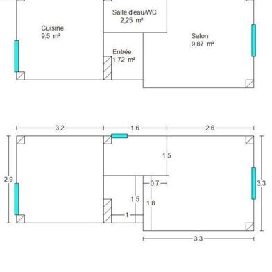 Appartement 1 pièces 750 €