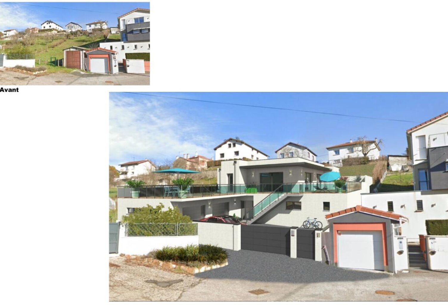 UNIEUX 42240 terrain constructible viabilisé 764m² PC purgé certains travaux déjà réalisés — photo 1