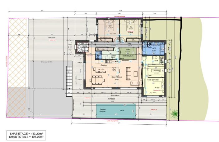 UNIEUX 42240 terrain constructible viabilisé 764m² PC purgé certains travaux déjà réalisés — photo 4