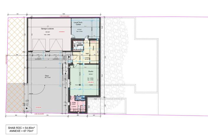 UNIEUX 42240 terrain constructible viabilisé 764m² PC purgé certains travaux déjà réalisés — photo 5
