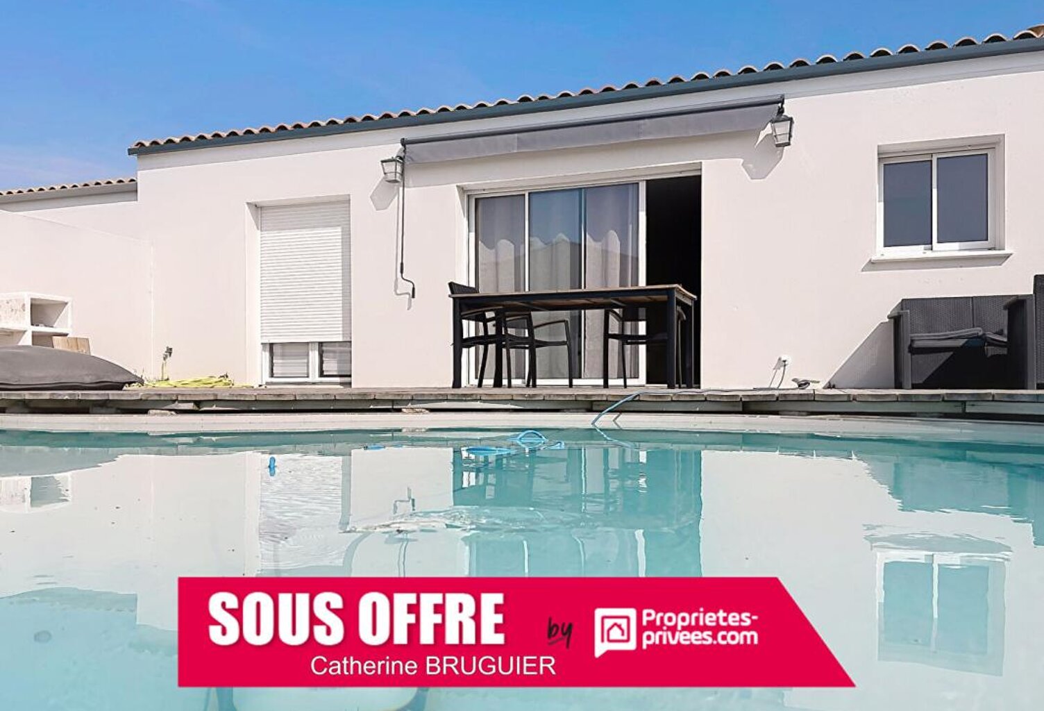 Maison de plain-pied - 2019 - 83 m² - 3 chambres - Jardin, piscine et garage — photo 1