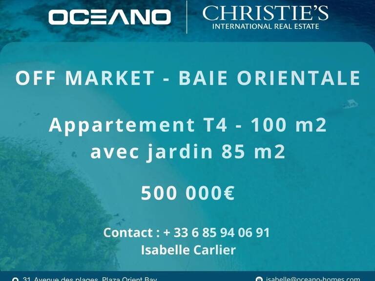 Appartement T4 avec jardin 85 m2 - Baie Orientale — photo 1