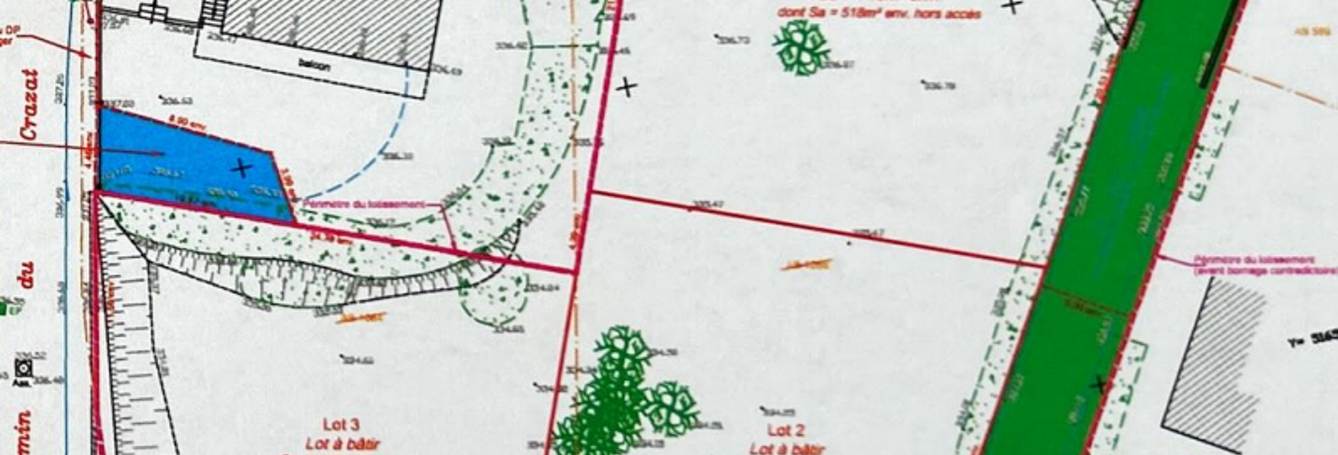 Terrain  518 m² à vendre à Thurins (69510)