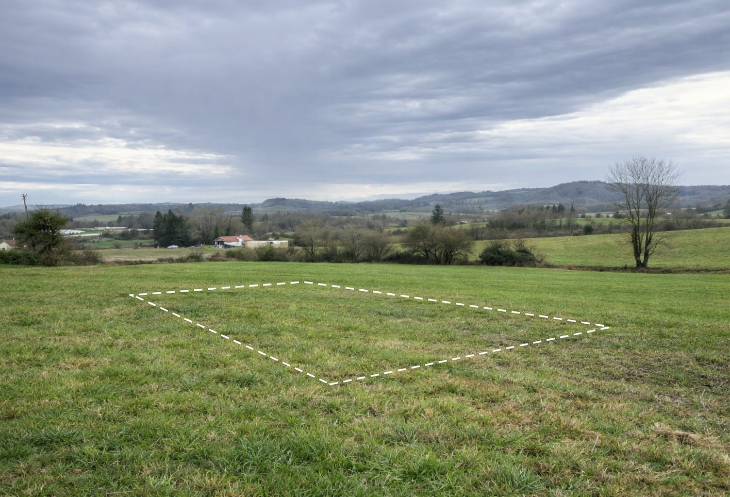 Terrain à bâtir   1 200 m2   Assainissement collectif — photo 1