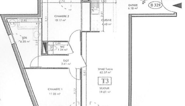 Appartement 3 pièces  à vendre Pontet (Le) 84130