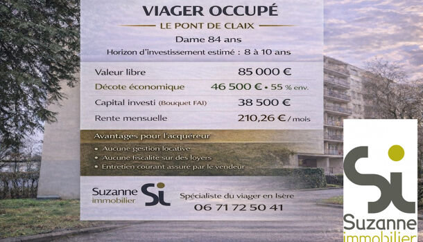 Appartement 3 pièces  à vendre Pont-de-Claix (Le) 38800