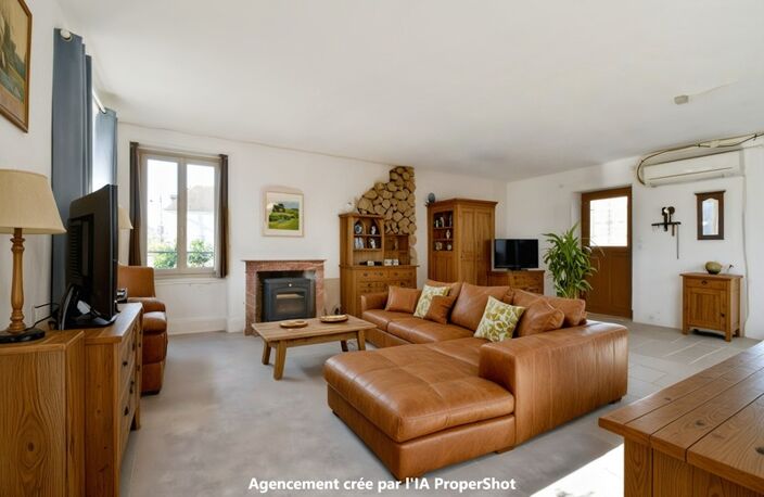Maison de plain-pied type loft avec jardin paysagé, garage et fort potentiel – Culan — photo 5