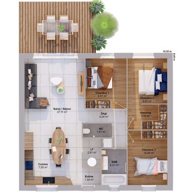 Maison 5 pièces 171077 €