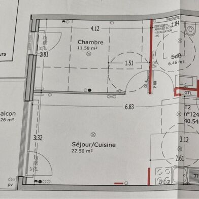 Appartement 2 pièces 1348 €