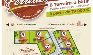 Terrain  370 m² à vendre à Saint-Mathurin (85150)
