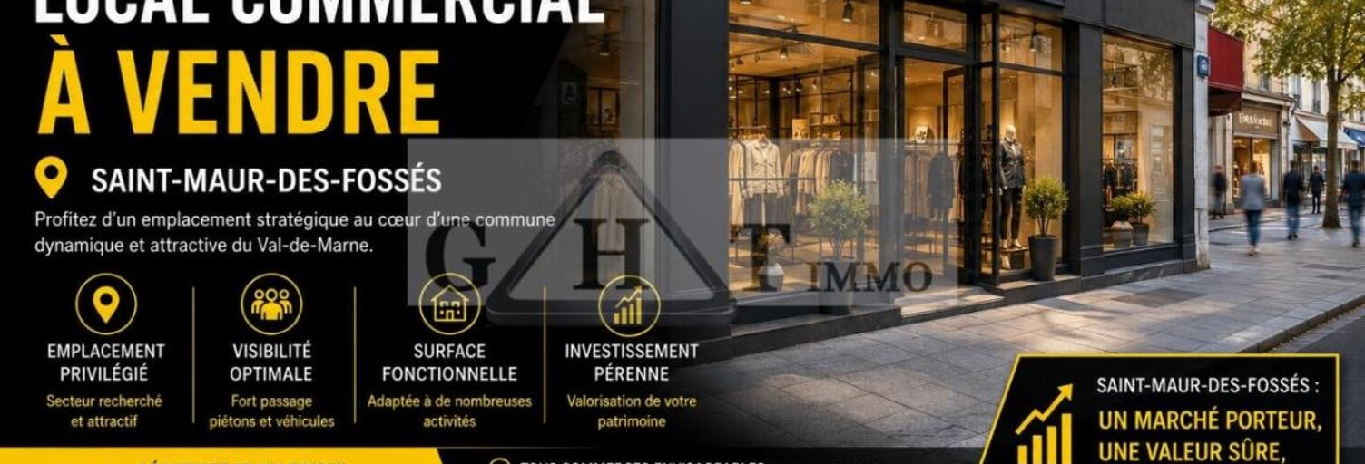 Commerce  69 m² à vendre à Saint-Maur-des-Fossés (94210)