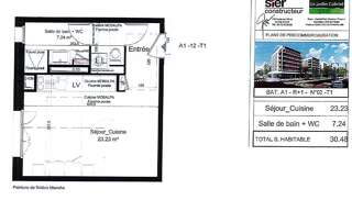 Appartement 1 Pièce 29 m² à louer à Vaulx-en-Velin (69120)