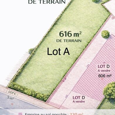 Terrain  225000 €