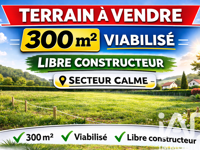 Vente Terrain à bâtir 300 m&sup2; — photo du bien